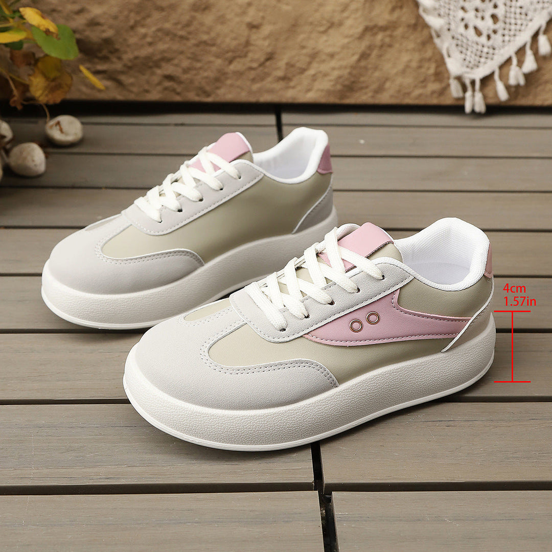 Women’s Platform Sneakers with Sporty Chic and Padded Lining Mune Fashion