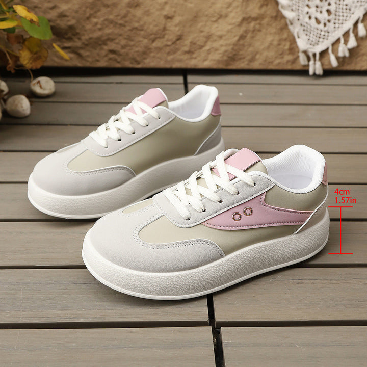 Women’s Platform Sneakers with Sporty Chic and Padded Lining Mune Fashion