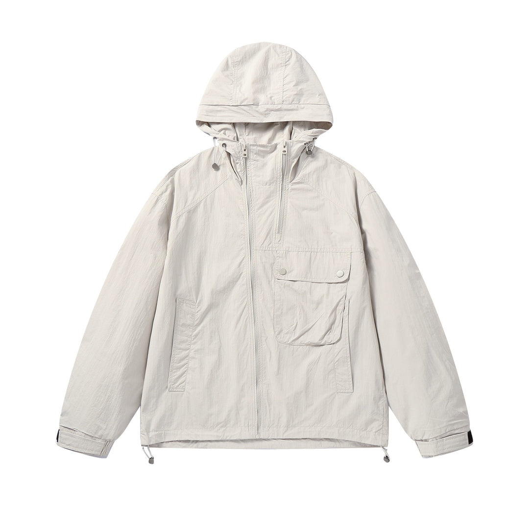 Unisex Lightweight Technical Hoodie in Boxy Cut with Utility Pockets Mune Fashion