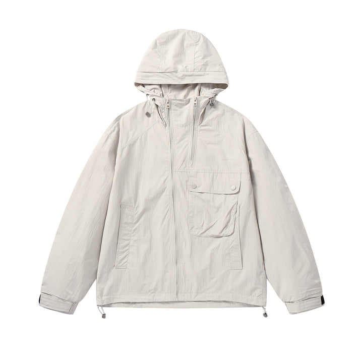 Unisex Lightweight Technical Hoodie in Boxy Cut with Utility Pockets Mune Fashion