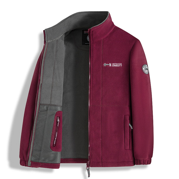 Men's fleece jacket with high collar Mune Fashion