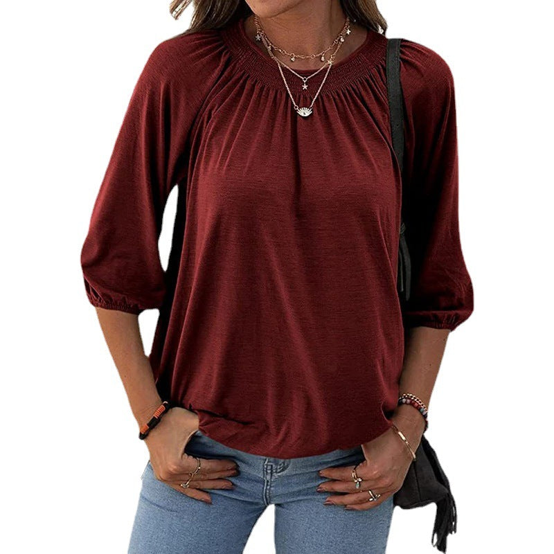 Women Casual and Stylish Top with Ruffles Mune Fashion