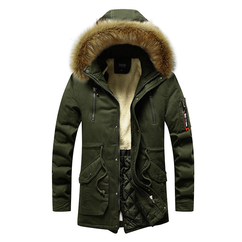 Men's functional parka with faux fur collar Mune Fashion