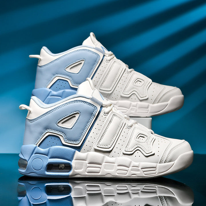 Unisex high-quality streetball sneakers with perforated upper material, reinforced overlays, and cushioned wave midsole Mune Fashion