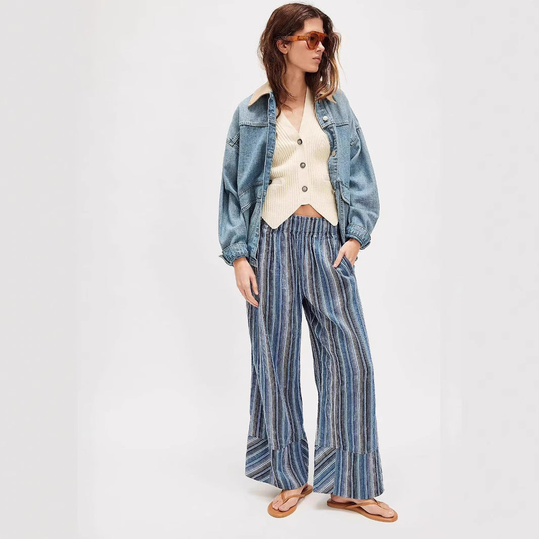 Ladies Fashionable and Casual Summer Pants Mune Fashion