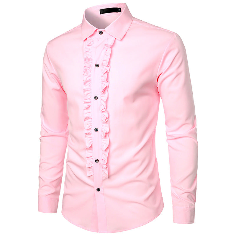 Men's Ruffle Shirt Mune Fashion