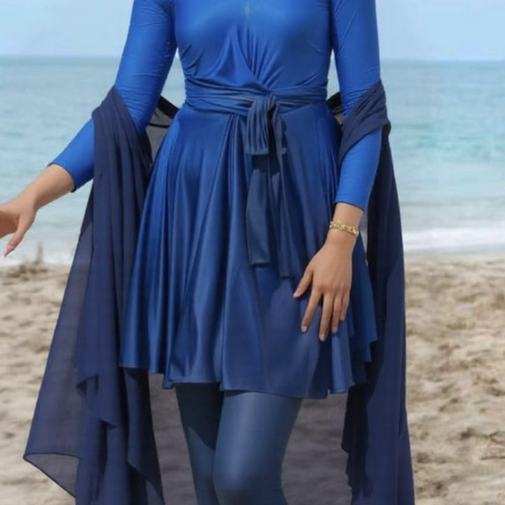 Women's stylish swimsuit with wrap skirt Mune Fashion