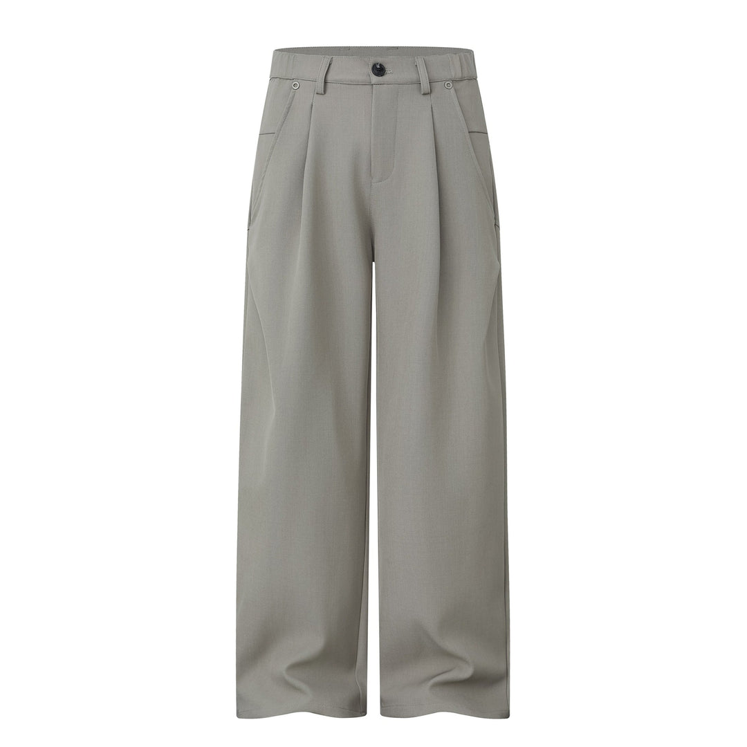 Women's Wide Pleated Trousers with High Waist and Wide Leg Mune Fashion