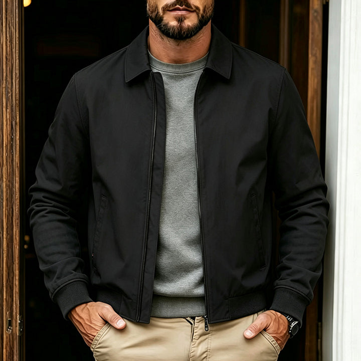 Men's Fashion Leisure Jacket with Stand-up Collar Mune Fashion