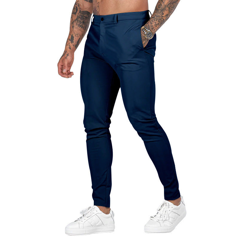 Men's Slim-Fit Stretch Chino with tapered leg and discreet side pockets Mune Fashion