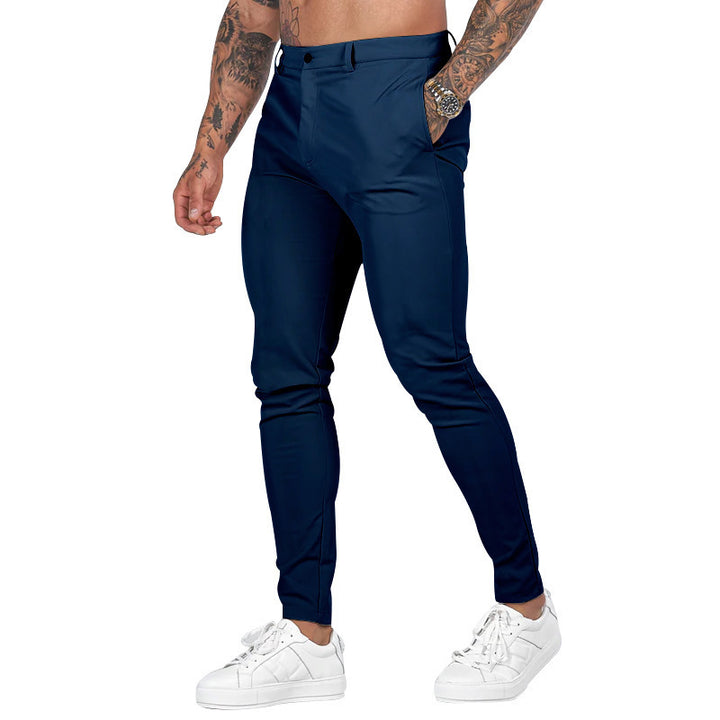 Men's Slim-Fit Stretch Chino with tapered leg and discreet side pockets Mune Fashion