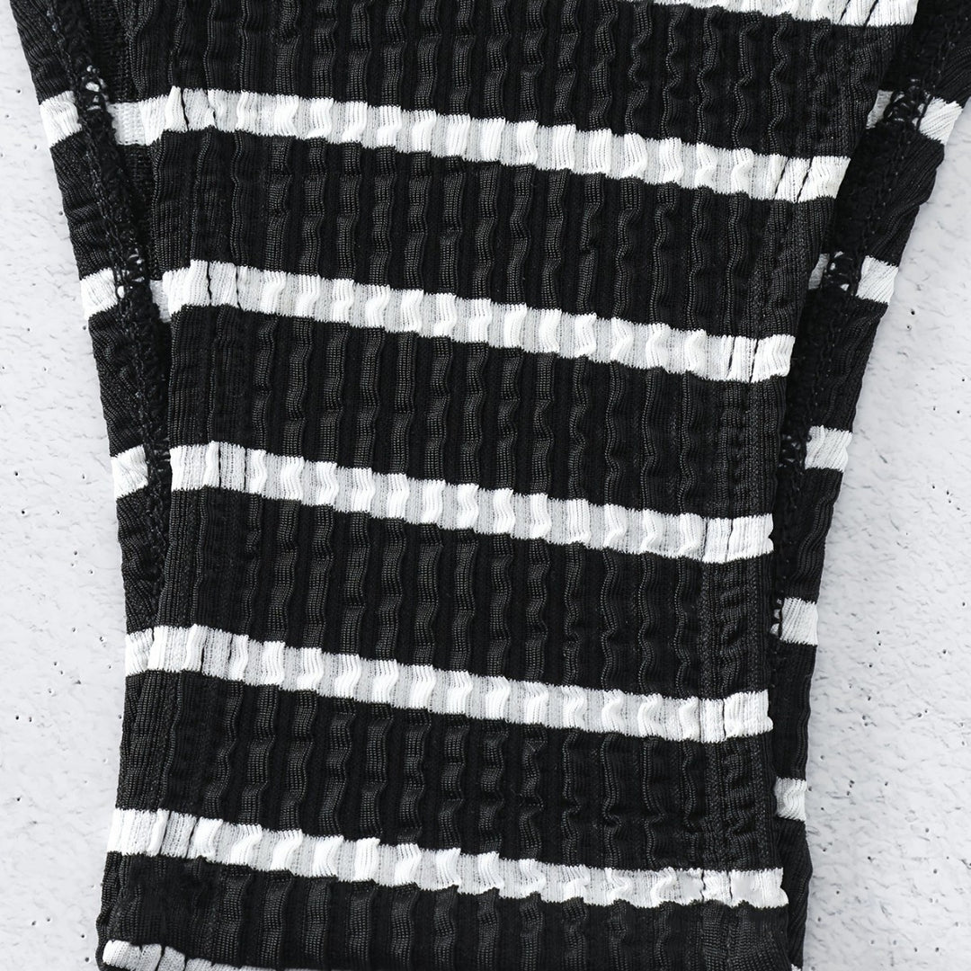 Women's Triangle Bikini with sophisticated stripes Mune Fashion