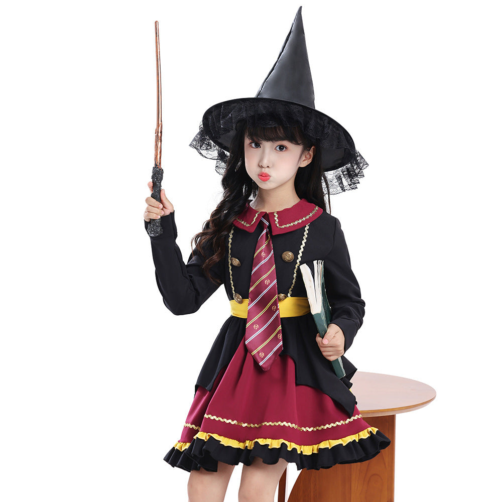 Women's Witch Costume with Colorful Accents Mune Fashion