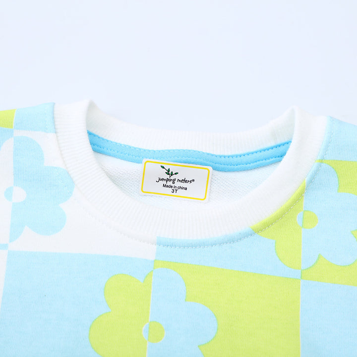 Girls sweatshirt with colorful flower pattern Mune Fashion