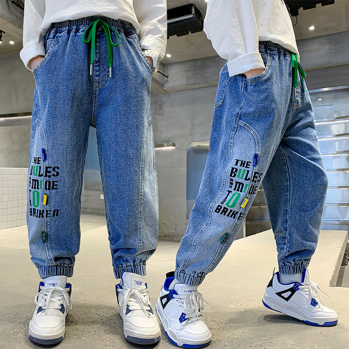Women's comfortable leisure pants with creative print Mune Fashion