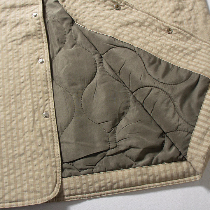 Men's Comfortable Quilted Jacket with V-Neck Mune Fashion