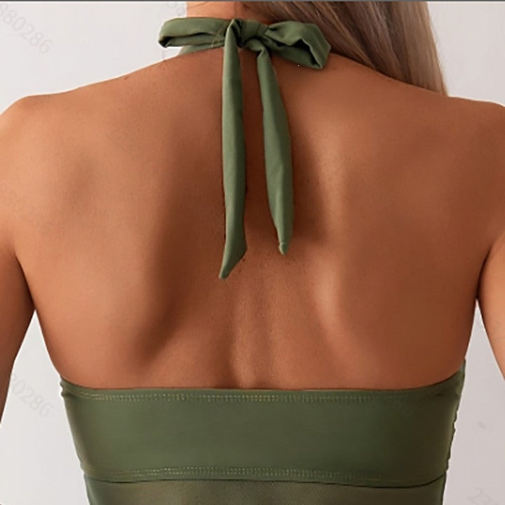 Ladies Tankini Set with elegant wrap design and figure-flattering cut Mune Fashion