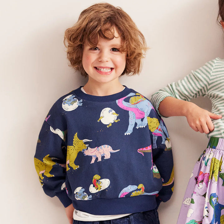 Boys sweatshirt with colorful dinosaur pattern Mune Fashion