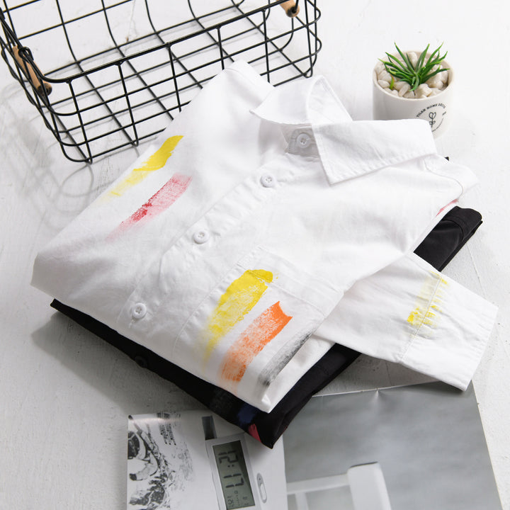 Unisex Printed Cotton Overshirt in Artist Print with Chest Pocket Mune Fashion