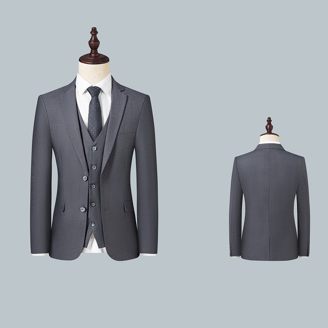 Men's Slim Fit Single-Breasted Business Blazer with Two-Button Silhouette Mune Fashion