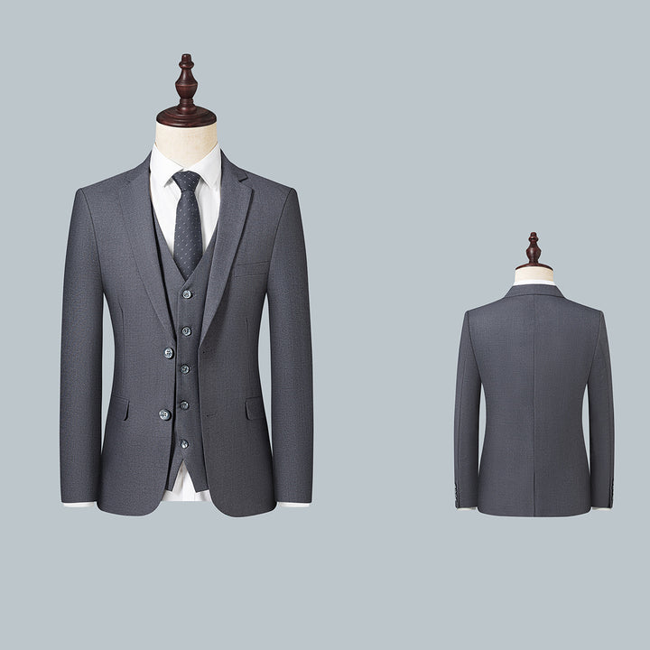 Men's Slim Fit Single-Breasted Business Blazer with Two-Button Silhouette Mune Fashion