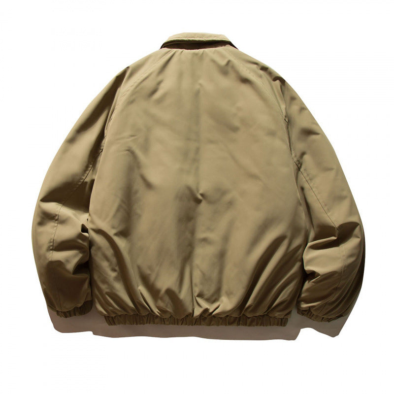 Unisex Boxy-Light Wind Jacket with Shirt Collar, Elastic Hem and Minimalist Shell Mune Fashion