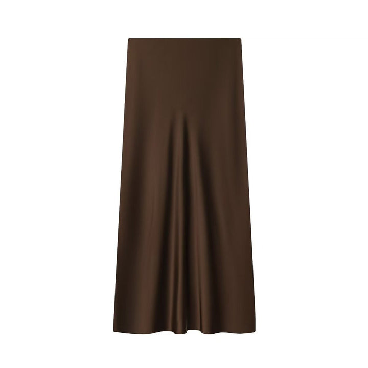 Women's flowing maxi skirt with high waist and flattering A-line cut Mune Fashion