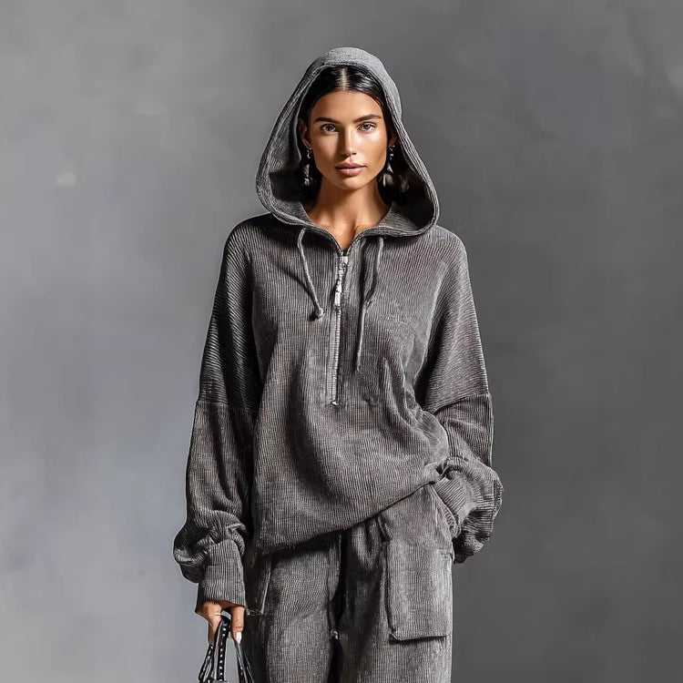 Women Casual and Comfortable Hoodie Set