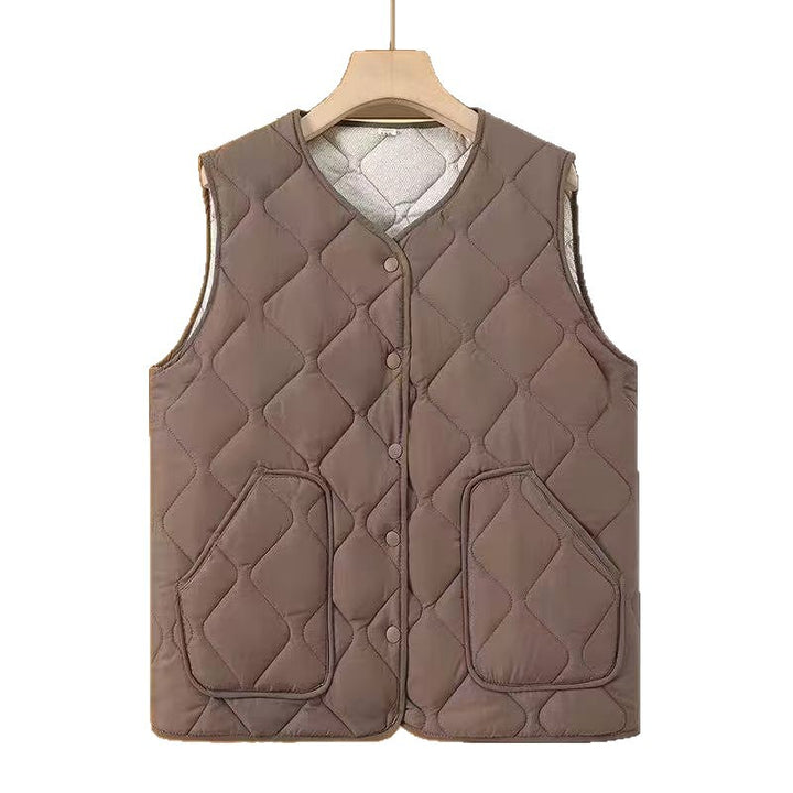 Ladies Elegant Quilted Vest Mune Fashion