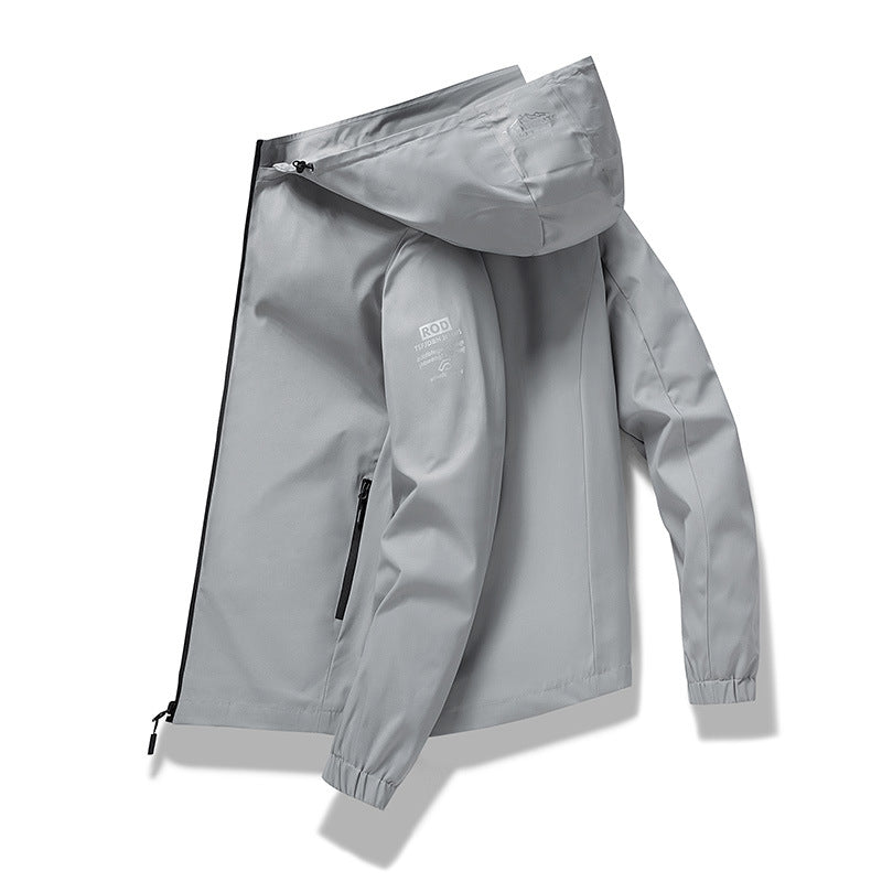 Men's Technical Outdoor Jacket with High Collar Mune Fashion
