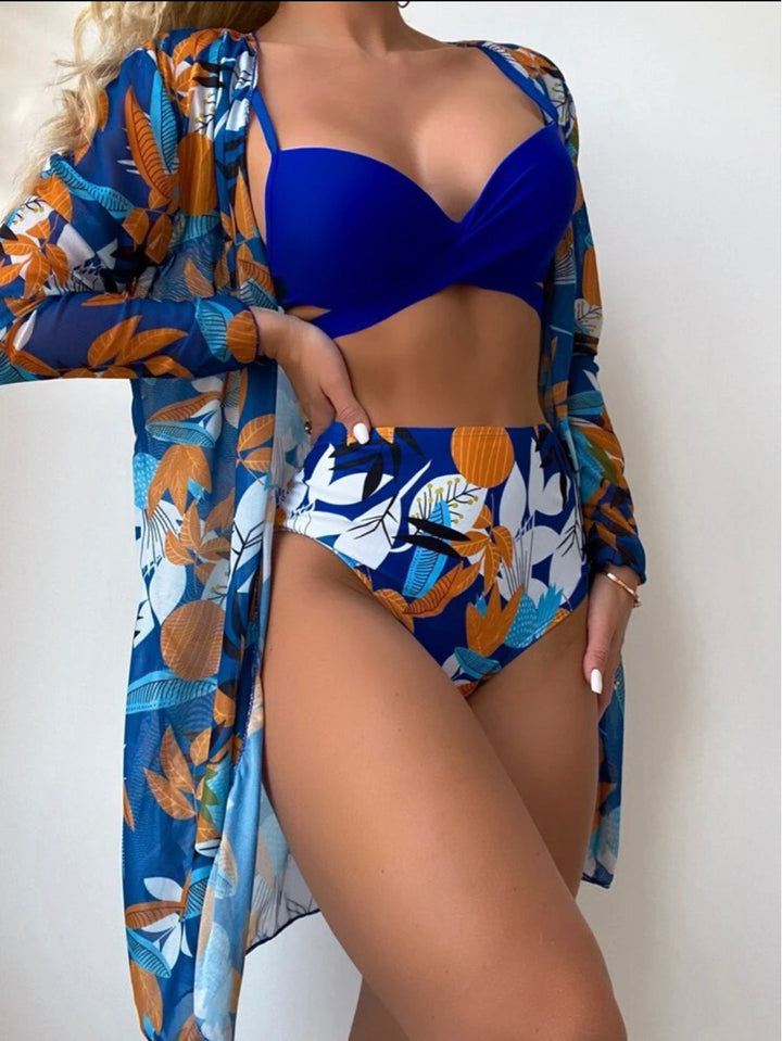 Women's Swimwear with Floral Cover-up Mune Fashion