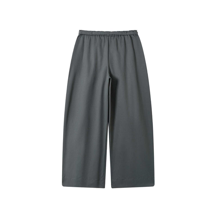 Women Culotte Pants with High Waist Wide Leg and Tied Belt Mune Fashion