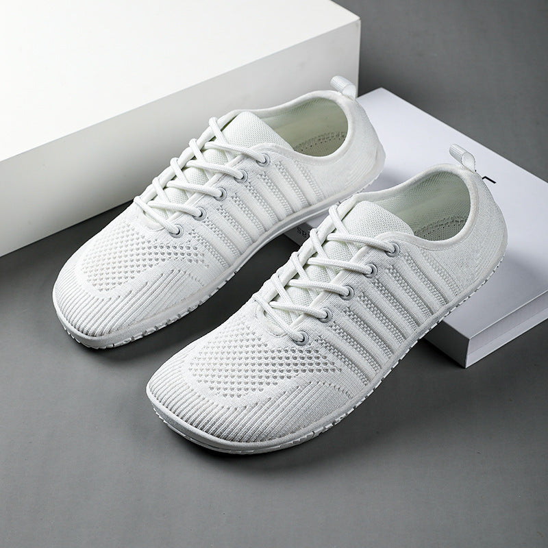 Unisex nan breathable knit sneakers with memory foam insole and flexible rubber outsole Mune Fashion