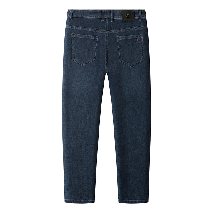 Women's Slim High-Waist Jeans with Stretch and Cropped Ankle Length Mune Fashion
