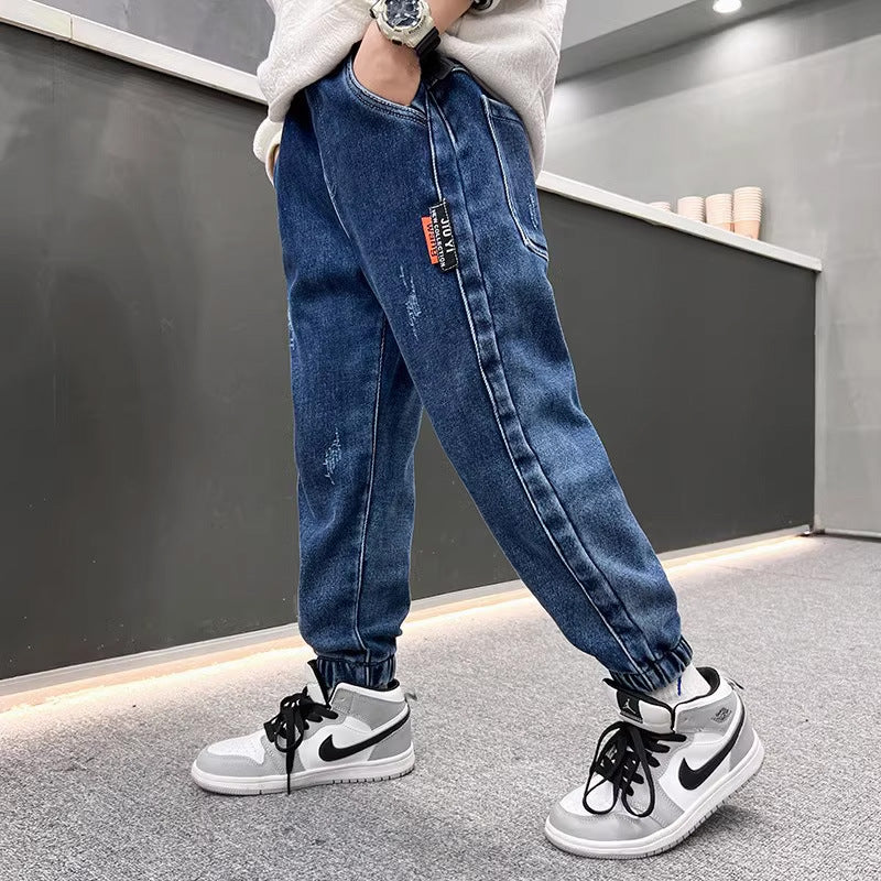 Men's casual fleece jeans with warming inner lining Mune Fashion