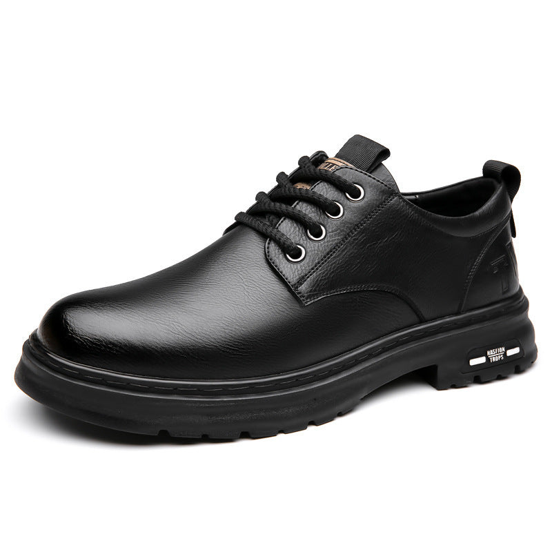 Men's Derby Hybrid made of leather look with robust profile platform sole and comfort insole Mune Fashion