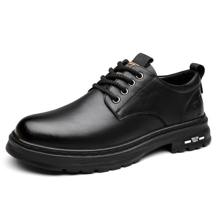Men's Derby Hybrid made of leather look with robust profile platform sole and comfort insole Mune Fashion