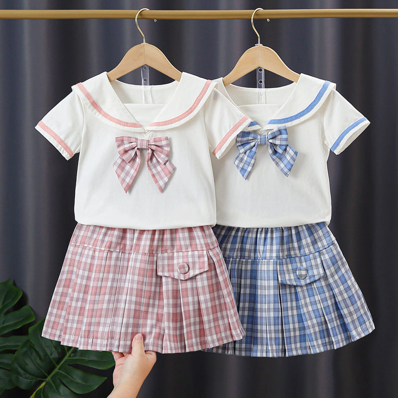 Girls sailor outfit with ruffles Mune Fashion