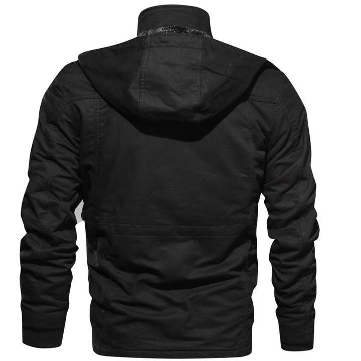 Men's Insulated Canvas Utility Parka with Teddy Fleece Lining and Multiple Pockets Mune Fashion