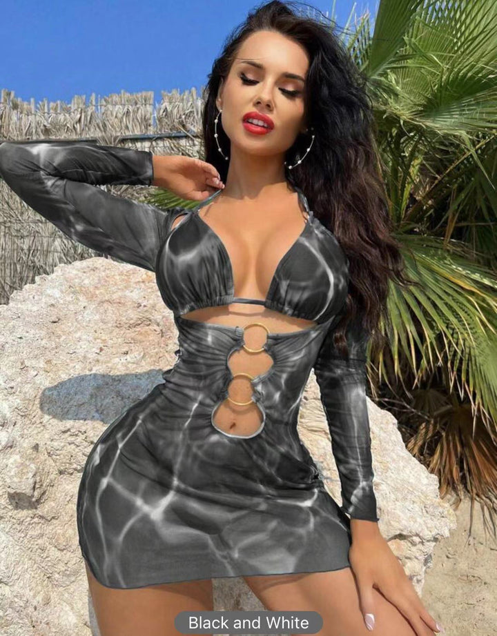 Ladies' swimwear dress with sophisticated cut-out design Mune Fashion