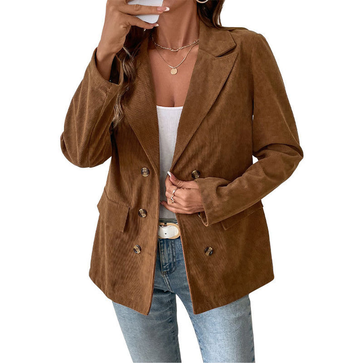 Ladies Elegant Cord Blazer Mune Fashion