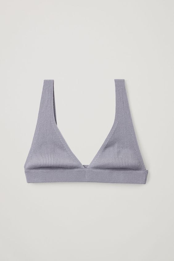 Women's triangle bikini top made of textured fabric Mune Fashion