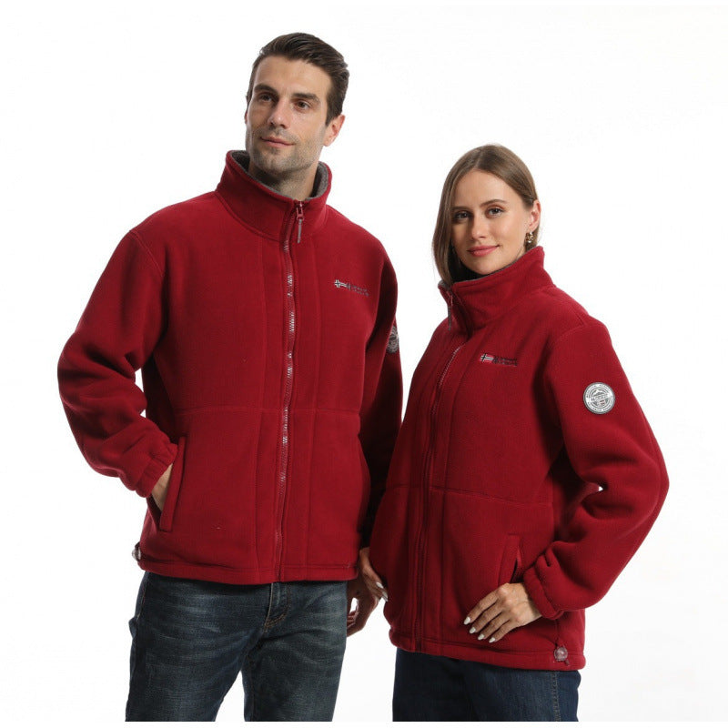 Men's Soft Fleece Jacket with Zipper Mune Fashion