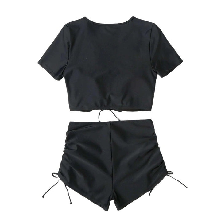 Women's Sport Bikini with Floral Design and High Waist Mune Fashion
