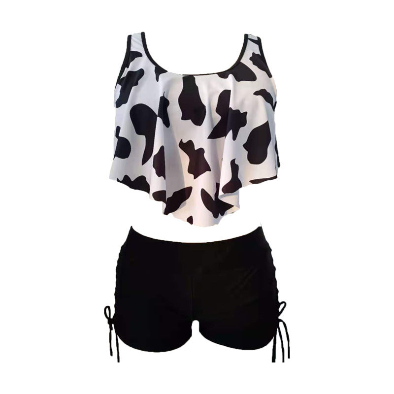Women's Tankini Set with Swinging Top and Ties at the Sides Mune Fashion