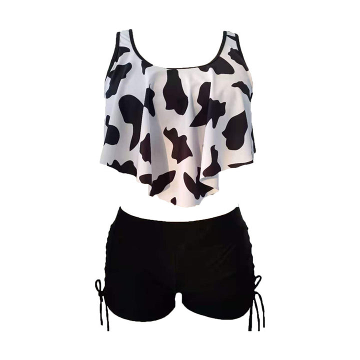 Women's Tankini Set with Swinging Top and Ties at the Sides Mune Fashion