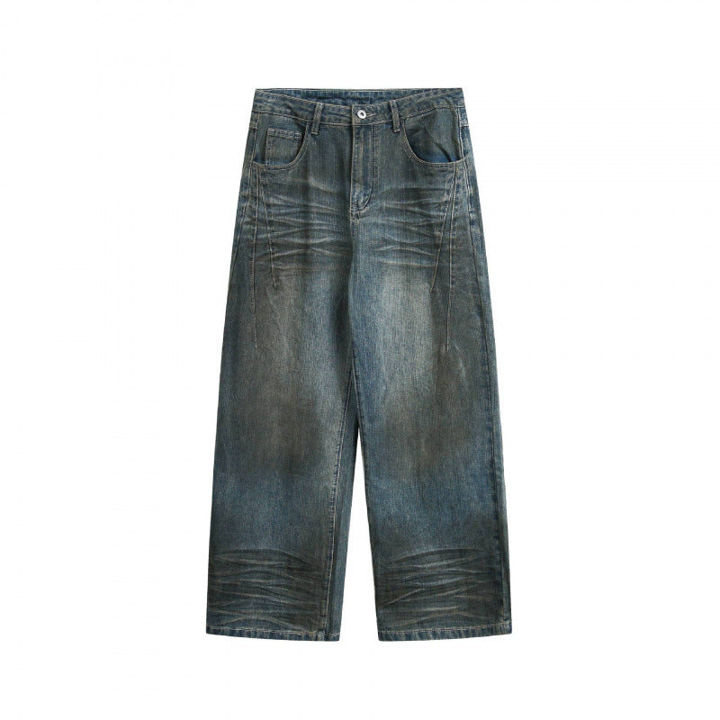 Women's Wide Vintage Jeans with High Waist and Wide Leg Mune Fashion
