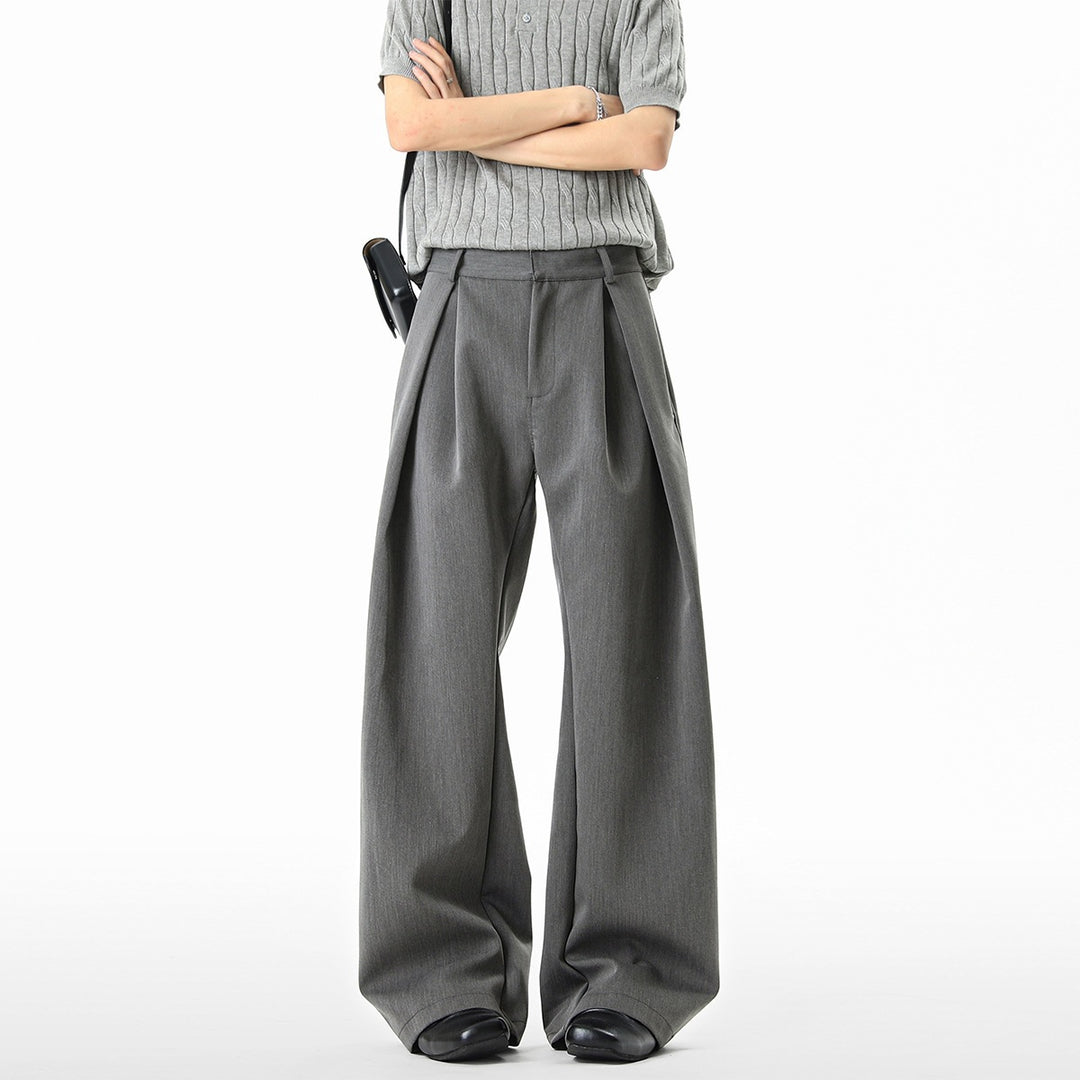 Women Wide Cut Suit Trousers Mune Fashion