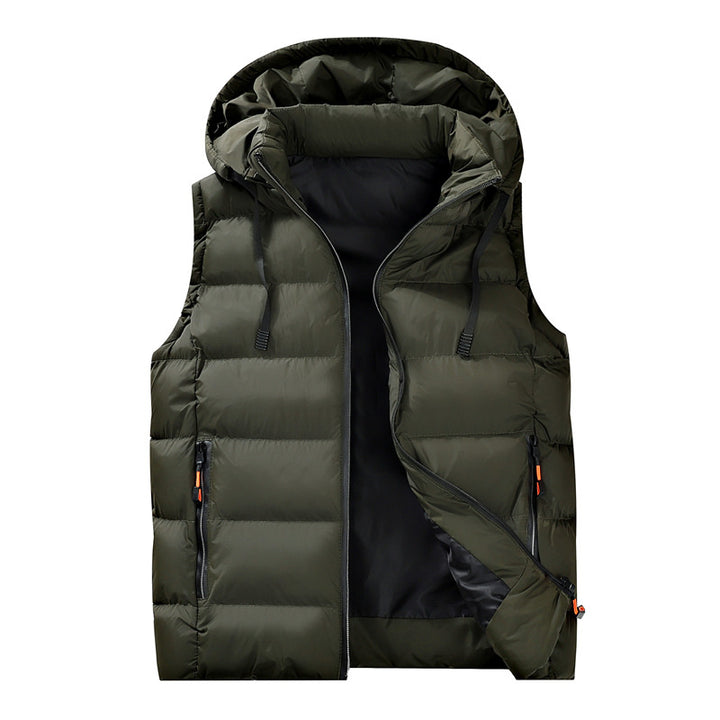 Women's Cotton Padded Vest with Hood