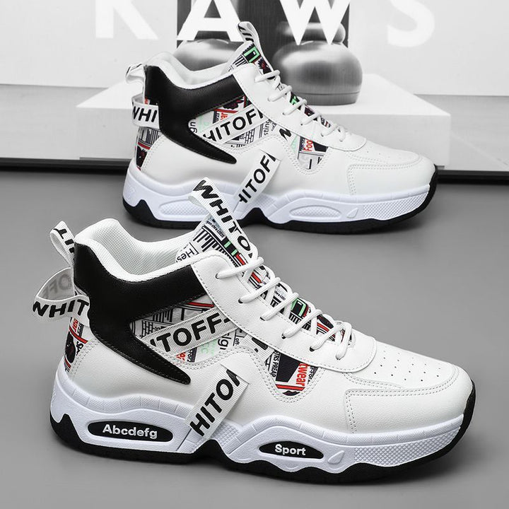Women's Sporty High-Top Sneakers with Fashionable Detail Mune Fashion